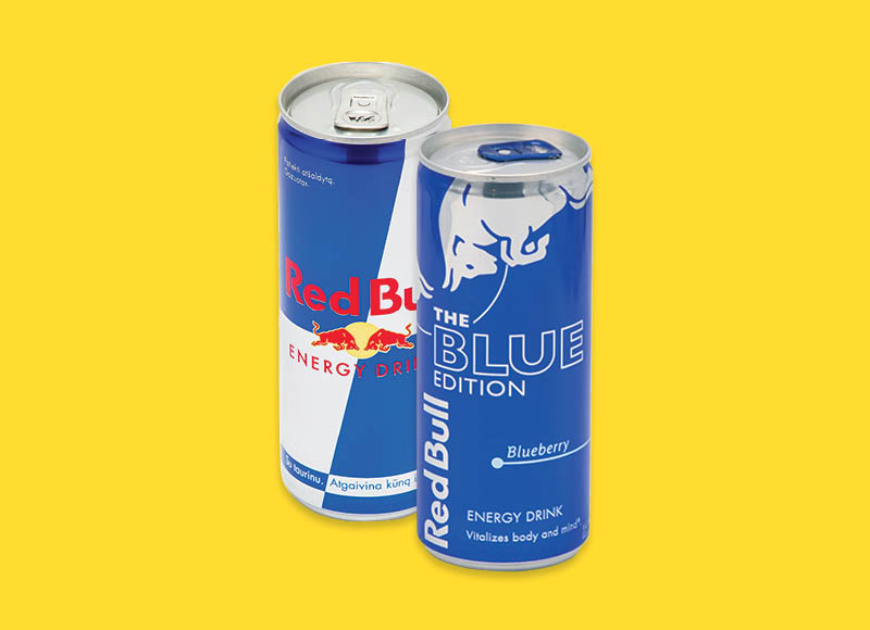 Energiniam gėrimui RED BULL
			, 
				 0,25 l, 7 rūšių, 3,96 Eur/l. Ir IKI EXPRESS