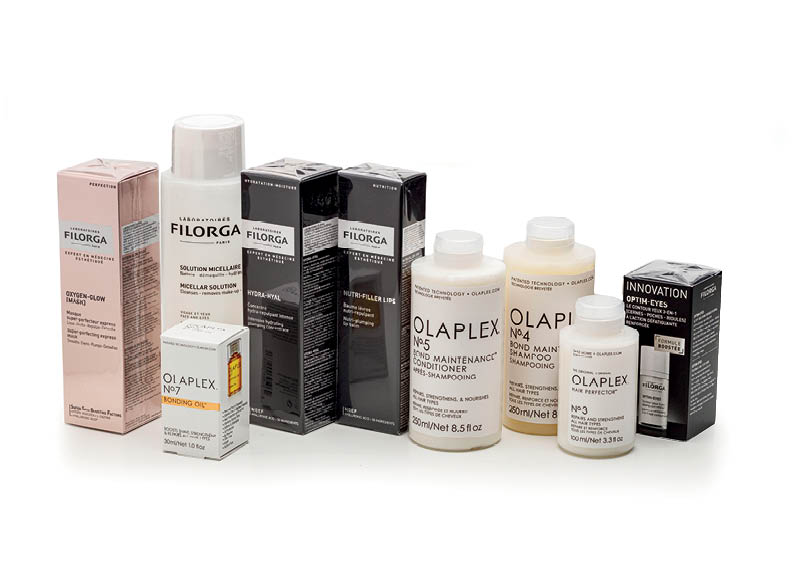 Produkcijai FILORGA ir OLAPLEX
			, 
				 Įvairių rūšių. A lygio parduotuvėse. Prekių kiekis ribotas