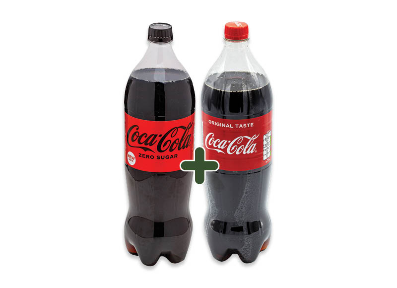 Gazuotas gėrimas COCA-COLA
,
1,5 l, 3 rūšių, 1,82 Eur/vnt. Ir IKI EXPRESS Gazuotas gėrimas COCA-COLA
,
1,5 l, 3 rūšių, 1,82 Eur/vnt. Ir IKI EXPRESS