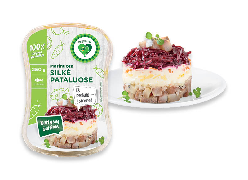 PAGAMINTA IKI silkei pataluose
			, 
				 250 g, 800 g