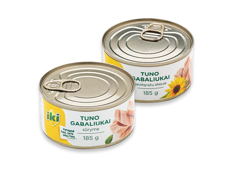 IKI tunai
,
185 g, 2 rūšių, 8,59 Eur/kg. A lygio parduotuvėse. Ir IKI EXPRESS IKI tunai
,
185 g, 2 rūšių, 8,59 Eur/kg. A lygio parduotuvėse. Ir IKI EXPRESS