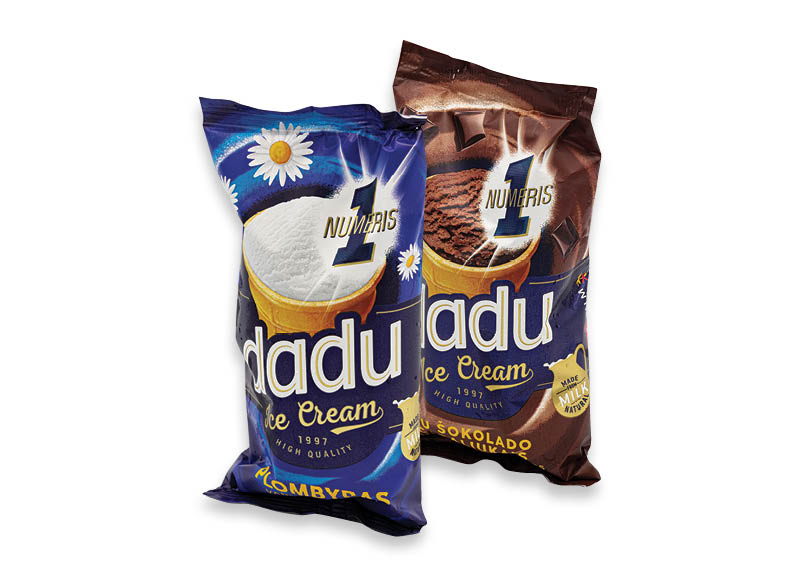 Valgomieji ledai DADU vafliniame puodelyje
			, 
				 120 ml, 8 rūšių, 4,92 Eur/l. Ir IKI EXPRESS