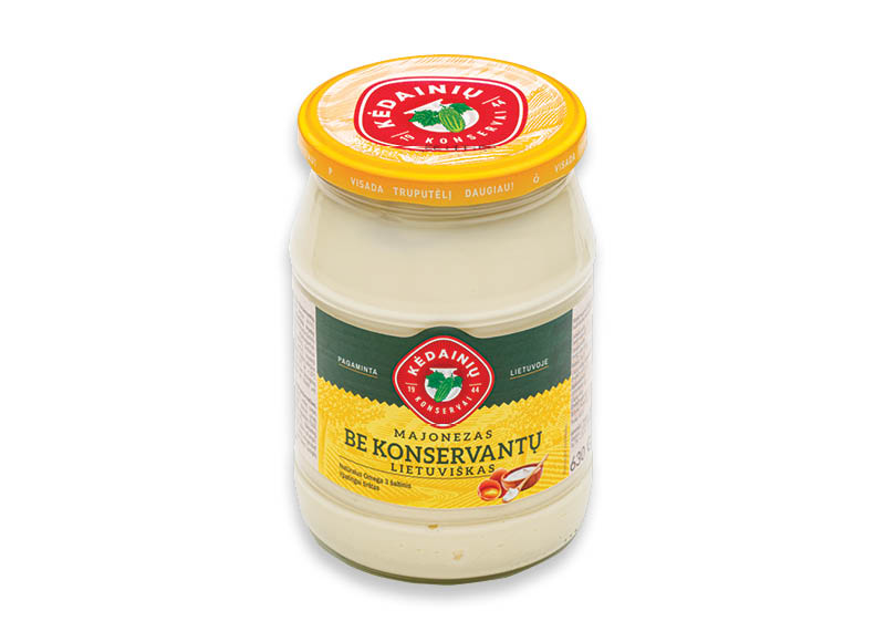 KĖDAINIŲ LIETUVIŠKAS majonezas be konservantų
			, 
				 630 g, 61 % rieb., 3,48 Eur/kg