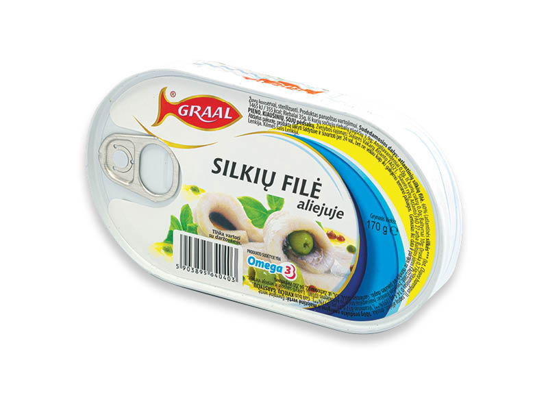 Silkių filė konservams GRAAL
,
170 g, 2 rūšių, 5,82 Eur/kg. A lygio parduotuvėse Silkių filė konservams GRAAL
,
170 g, 2 rūšių, 5,82 Eur/kg. A lygio parduotuvėse