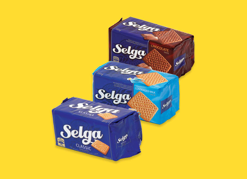 Sausainiai SELGA
,
180 g, 8 rūšių, 3,83 Eur/kg. Ir IKI EXPRESS Sausainiai SELGA
,
180 g, 8 rūšių, 3,83 Eur/kg. Ir IKI EXPRESS