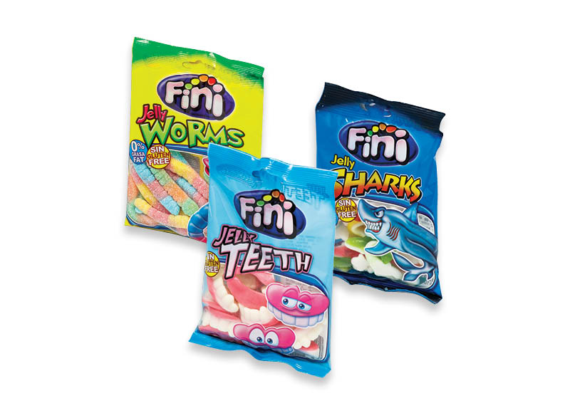 Guminukai FINI
			, 
				 85 g, 90 g, 6 rūšių. A lygio parduotuvėse