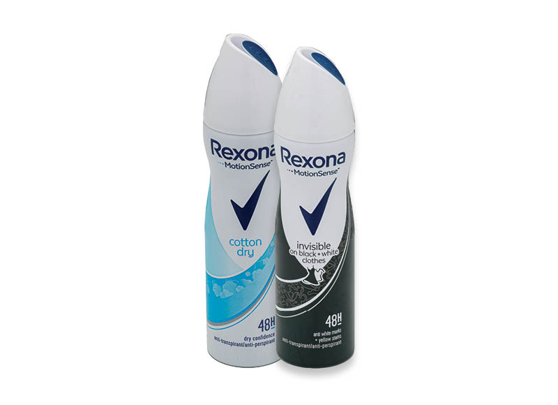 Dezodorantams REXONA
			, 
				 Įvairių rūšių
