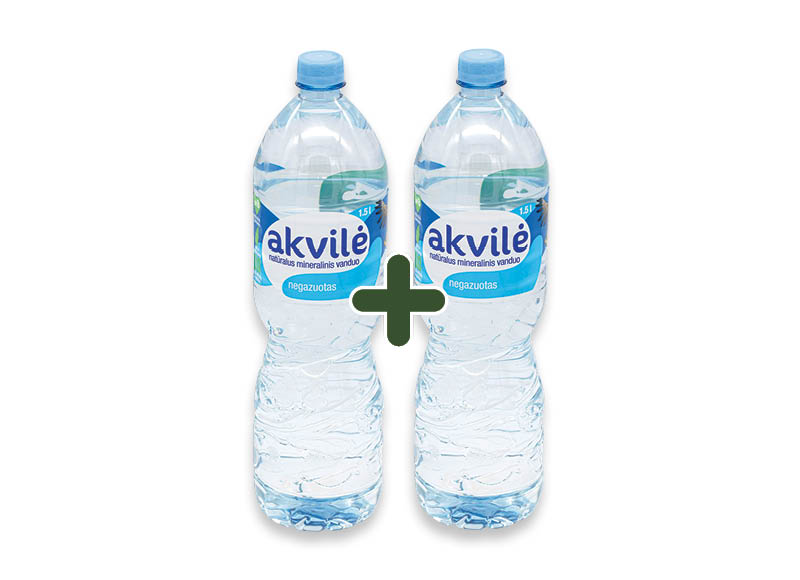Natūralus negazuotas mineralinis vanduo AKVILĖ
			, 
				 1,5 l, 0,30 Eur/l. Ir IKI EXPRESS