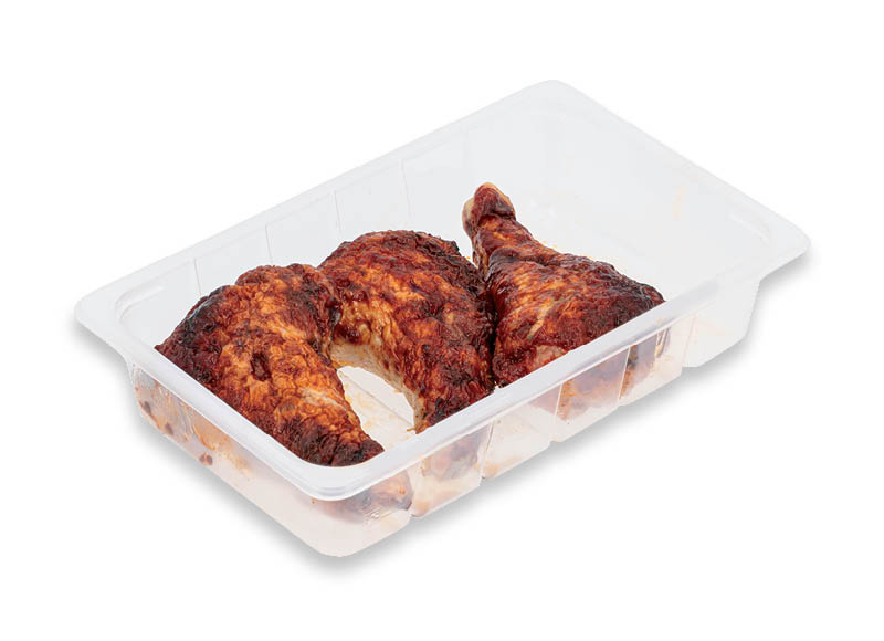 PAGAMINTA IKI kepti įdaryti viščiukų ketvirčiai
			, 
				 1 kg (šeimyninė pakuotė). A lygio parduotuvėse