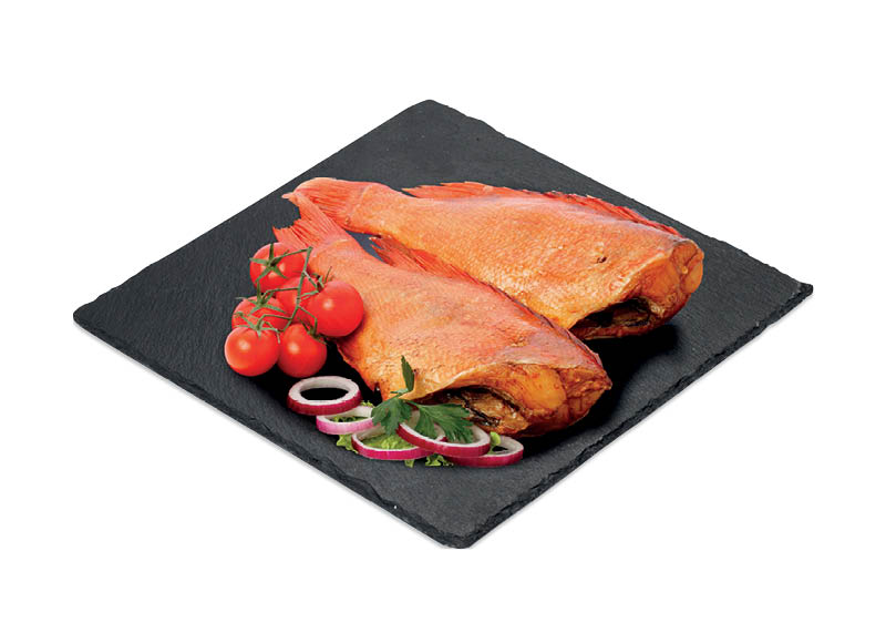 Karštai rūkyti didieji jūriniai ešeriai be galvų
			, 
				 1 kg, 2 rūšių. A lygio parduotuvėse, (sveriamoje vitrinoje)