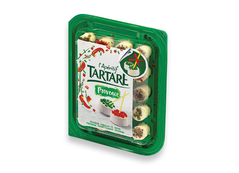 Šviežias sūris TARTARE L’APERITIF PROVENCE
			, 
				 100 g, 27,90 Eur/kg. Ir IKI EXPRESS