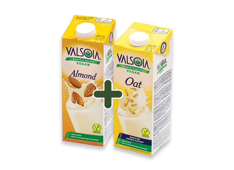 Migdolų ir avižų gėrimas VALSOIA
			, 
				 1 l, 2 rūšių, 2,59 Eur/vnt