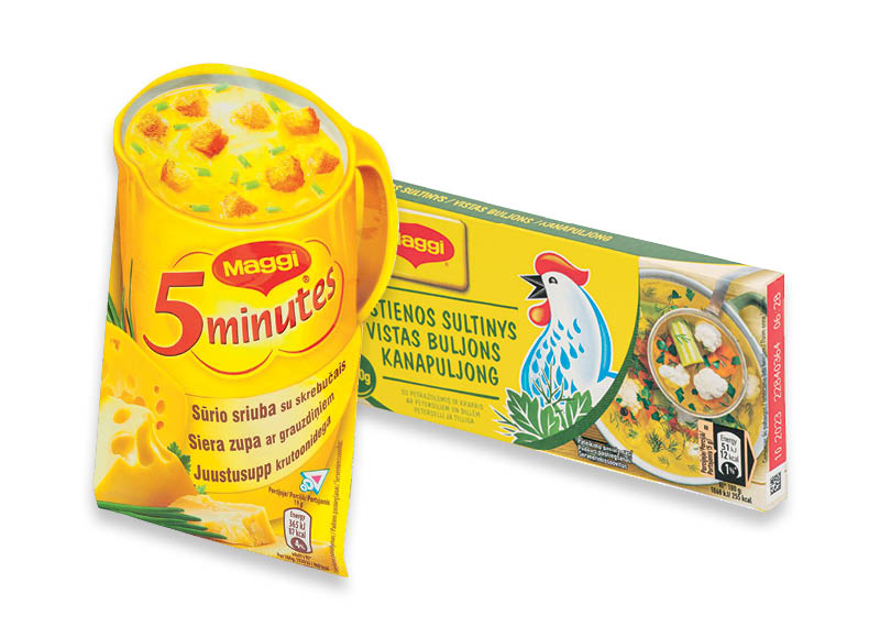 Sultiniams, greitai paruošiamiems makaronams ir idėjoms pietums MAGGI
			, 
				 Įvairių rūšių. Ir IKI EXPRESS