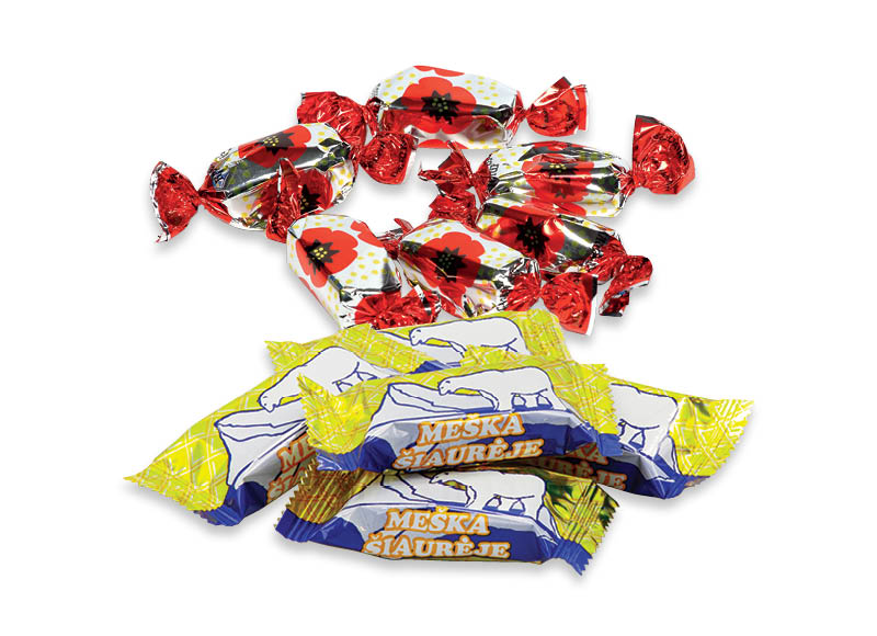 Sveriami saldainiai RAUDONOJI AGUONA ir MEŠKA ŠIAURĖJE
			, 
				 1 kg, 2 rūšių. A lygio parduotuvėse