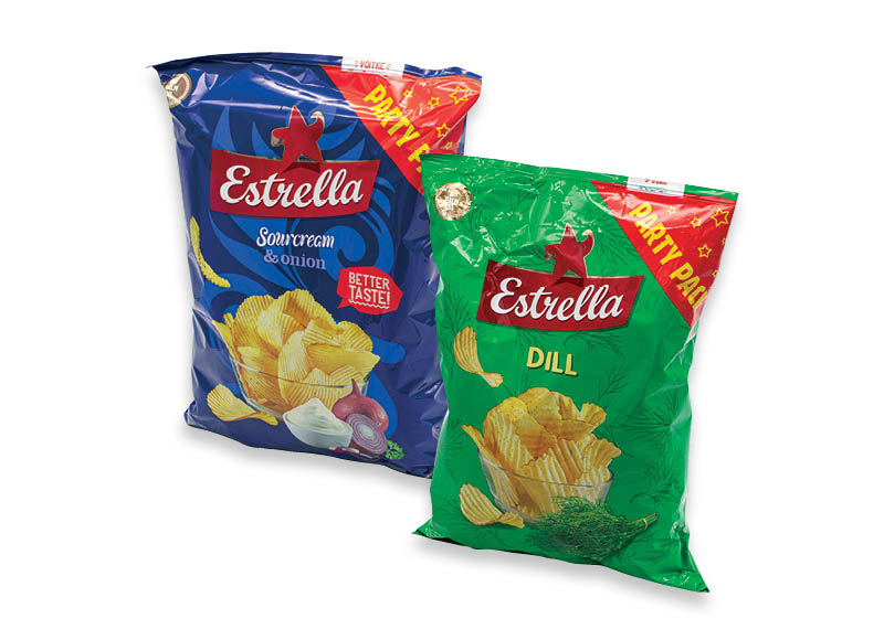 Bulvių traškučiai ESTRELLA
,
180 g, 8 rūšių, 12,17 Eur/kg Bulvių traškučiai ESTRELLA
,
180 g, 8 rūšių, 12,17 Eur/kg