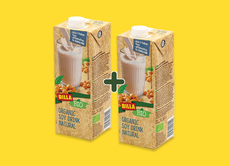 BILLA BIO ekologiškas sojų gėrimas
,
1 l, 2,69 Eur/vnt. A lygio parduotuvėse BILLA BIO ekologiškas sojų gėrimas
,
1 l, 2,69 Eur/vnt. A lygio parduotuvėse