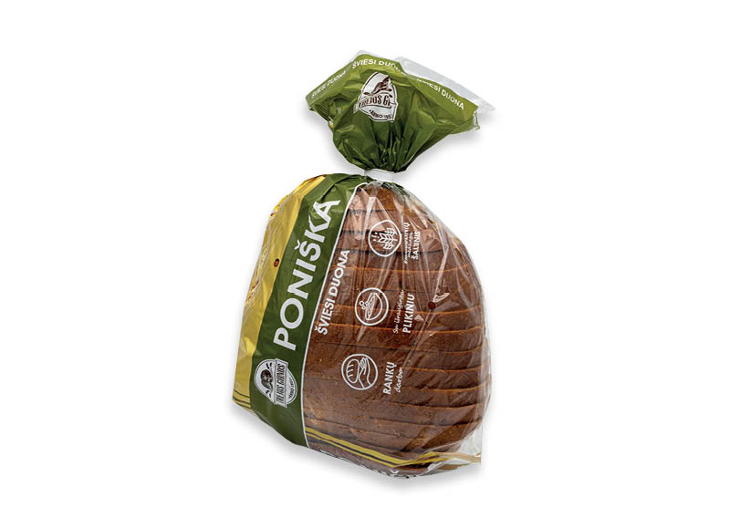 Šviesi plikyta bemielė PONIŠKA duona
			, 
				 600 g, 2,33 Eur/kg