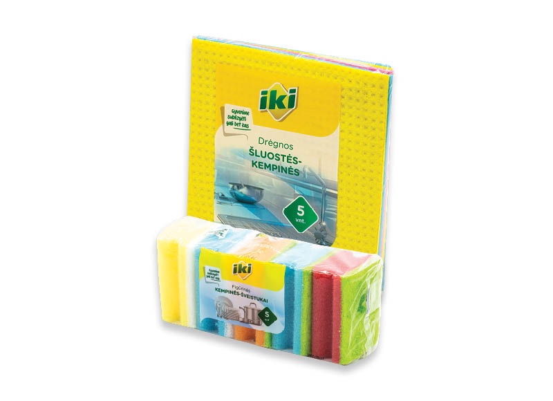 IKI kempinėms, šluostėms
,
9 rūšių. Ir IKI EXPRESS IKI kempinėms, šluostėms
,
9 rūšių. Ir IKI EXPRESS