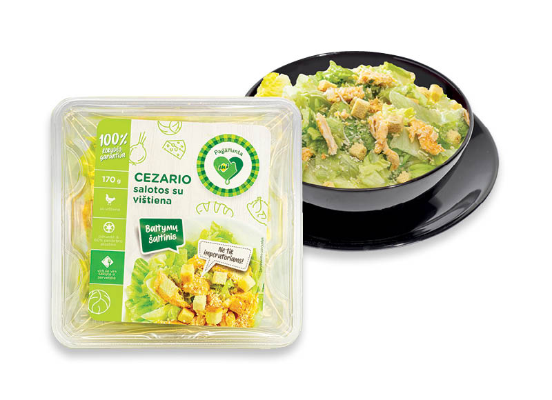 PAGAMINTA IKI CEZARIO salotos
			, 
				 170 g, 15,24 Eur/kg. Ir IKI EXPRESS