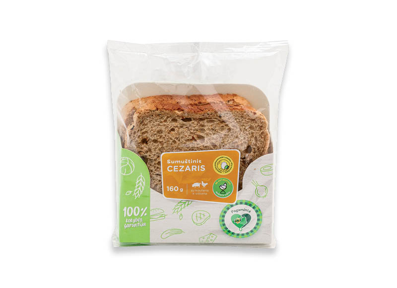 PAGAMINTA IKI sumuštinis CEZARIS
			, 
				 160 g, 11,81 Eur/kg