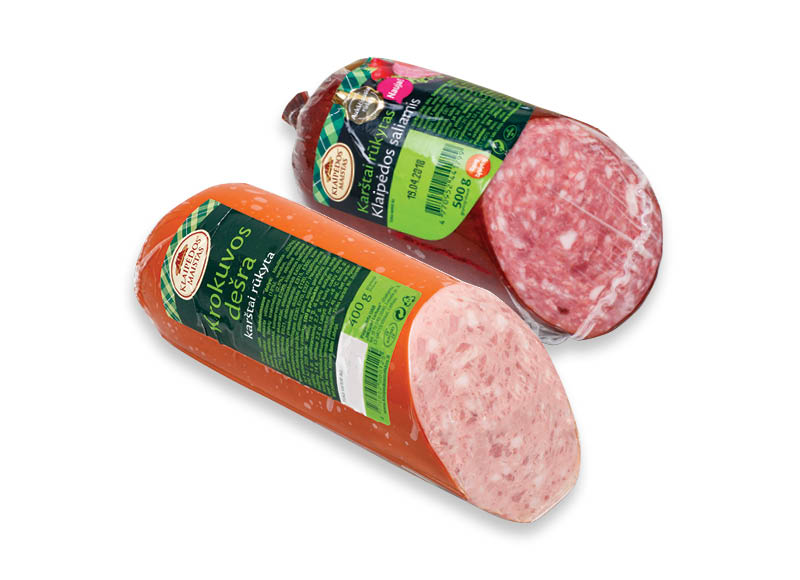 Karštai rūkytoms KLAIPĖDOS MAISTO dešroms
,
400 g, 500 g, 2 rūšių Karštai rūkytoms KLAIPĖDOS MAISTO dešroms
,
400 g, 500 g, 2 rūšių