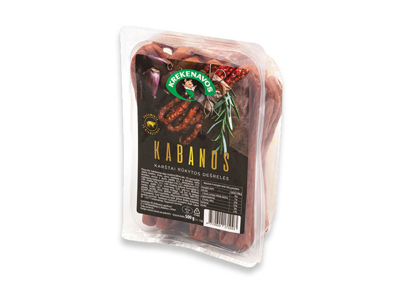 Karštai rūkytos dešrelės KABANOS
,
500 g, 6,89 Eur/vnt. A lygio parduotuvėse Karštai rūkytos dešrelės KABANOS
,
500 g, 6,89 Eur/vnt. A lygio parduotuvėse
