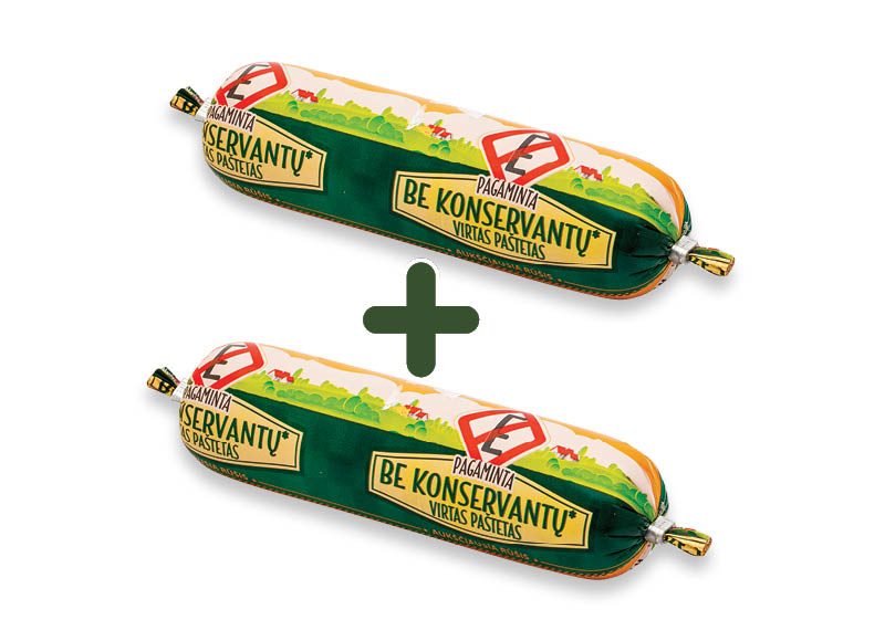 Virtas paštetas PAGAMINTAS BE KONSERVANTŲ
			, 
				 150 g, a. r., 1,69 Eur/vnt.
