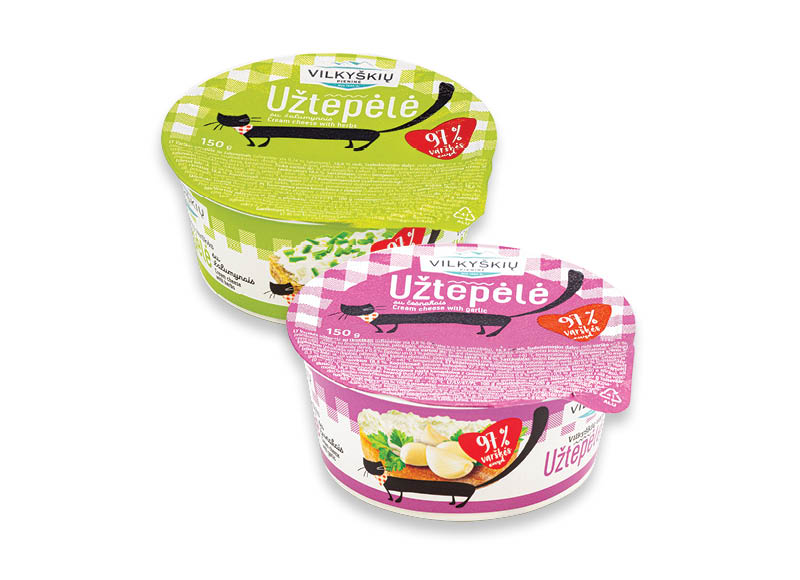 VILKYŠKIŲ varškės užtepėlė
,
150 g, 18 % rieb., 2 rūšių 8,60 Eur/kg VILKYŠKIŲ varškės užtepėlė
,
150 g, 18 % rieb., 2 rūšių 8,60 Eur/kg