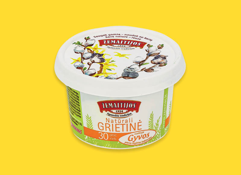 ŽEMAITIJOS grietinė
			, 
				 200 g, 30 % rieb., 4,95 Eur/kg