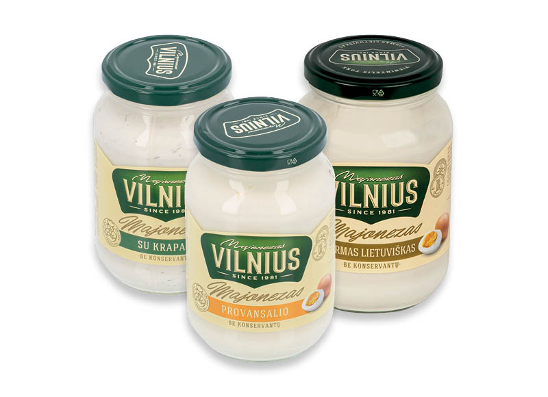 Majonezui VILNIUS
			, 
				 475 ml, 5 rūšių
