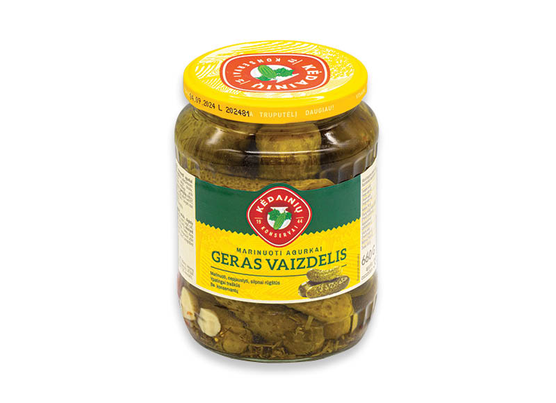 Marinuoti KĖDAINIŲ agurkai GERAS VAIZDELIS
,
660 g, 2,11 Eur/kg. Ir IKI EXPRESS Marinuoti KĖDAINIŲ agurkai GERAS VAIZDELIS
,
660 g, 2,11 Eur/kg. Ir IKI EXPRESS