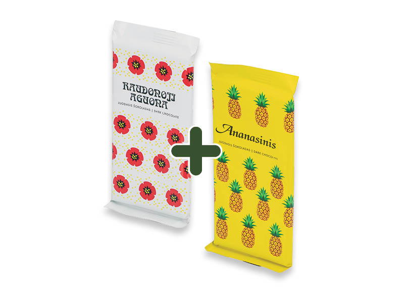 Šokolado plytelės RAUDONOJI AGUONA, ANASINIS ir PUPA
			, 
				 80 g, 3 rūšių, 0,99 Eur/vnt. A lygio parduotuvėse