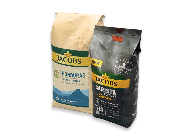 Kavos pupelės JACOBS BARISTA ir ORIGINS
			, 
				 1 kg, 5 rūšių. A lygio parduotuvėse