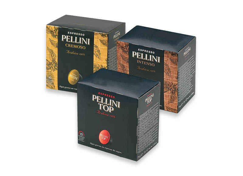 PELLINI kavos kapsulės DOLCE GUSTO
			, 
				 po 10 vnt., 3 rūšių, 0,39 Eur/vnt.