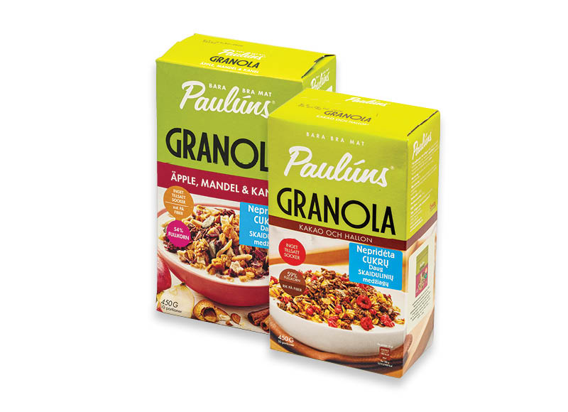 Traškūs javainiai PAULUNS GRANOLA
,
450 g, 4 rūšių, 11,09 Eur/kg. A lygio parduotuvėse Traškūs javainiai PAULUNS GRANOLA
,
450 g, 4 rūšių, 11,09 Eur/kg. A lygio parduotuvėse