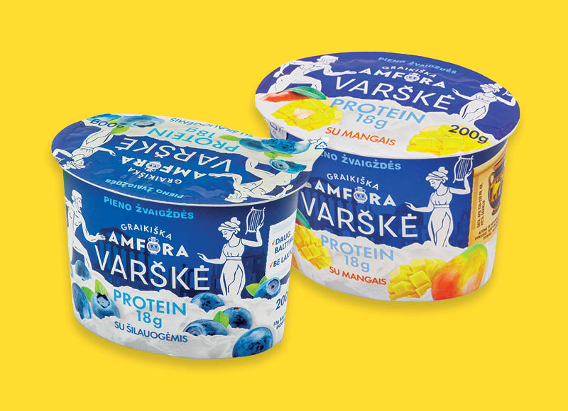 Varškė GRAIKIŠKA AMFORA PROTEIN
			, 
				 200 g, 5 rūšių, 5,45 Eur/kg. Ir IKI EXPRESS
