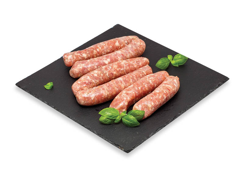 Šviežios tradicinės kiaulienos dešrelės
			, 
				 (sveriamoje vitrinoje) 1 kg. A lygio parduotuvėse