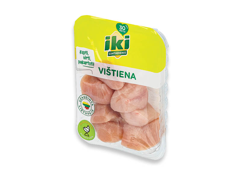 IKI šviežios broilerių filė gabaliukai
,
(užauginta be antibiotikų) 500 g, 7,98 Eur/kg. A lygio parduotuvėse IKI šviežios broilerių filė gabaliukai
,
(užauginta be antibiotikų) 500 g, 7,98 Eur/kg. A lygio parduotuvėse
