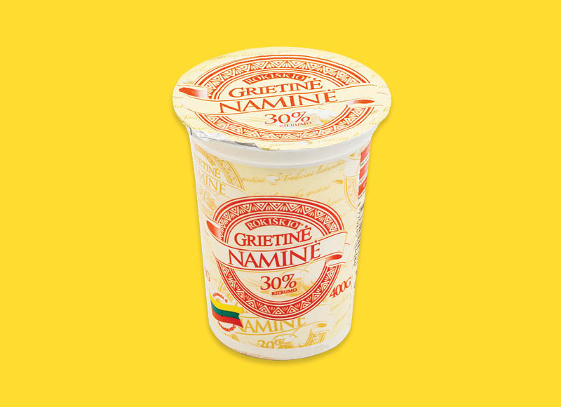 ROKIŠKIO NAMINĖ grietinė
			, 
				 400 g, 30 % rieb., 4,48 Eur/kg. Ir IKI EXPRESS