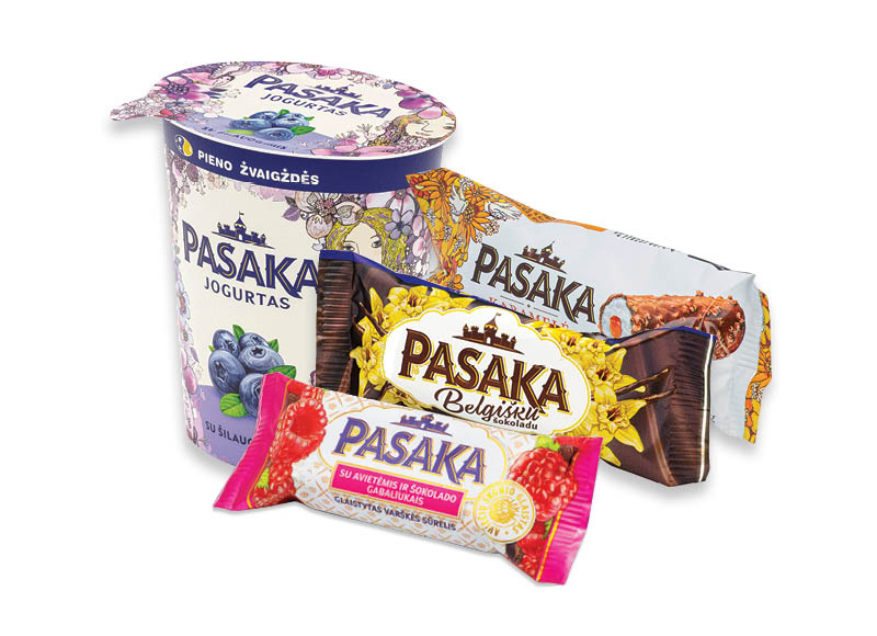 Jogurtams, sūreliams PASAKA
			, 
				 45 g, 370 g, 6 rūšių. Ir IKI EXPRESS