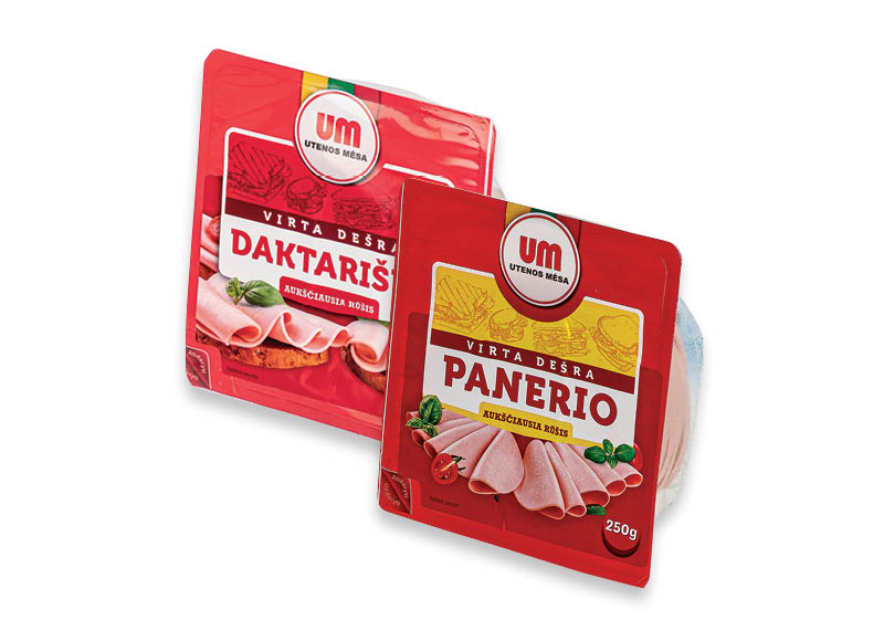 Pjaustytoms virtoms UTENOS MĖSOS dešrom
			, 
				 250 g, 2 rūšių. Ir IKI EXPRESS