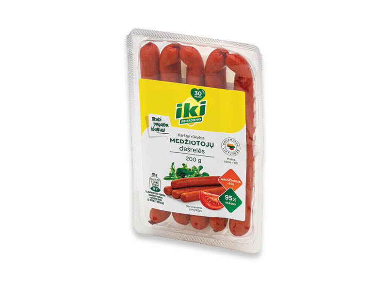 IKI karštai rūkytos MEDŽIOTOJŲ dešrelės
,
200 g, a. r., 7,95 Eur/kg. A lygio parduotuvėse IKI karštai rūkytos MEDŽIOTOJŲ dešrelės
,
200 g, a. r., 7,95 Eur/kg. A lygio parduotuvėse