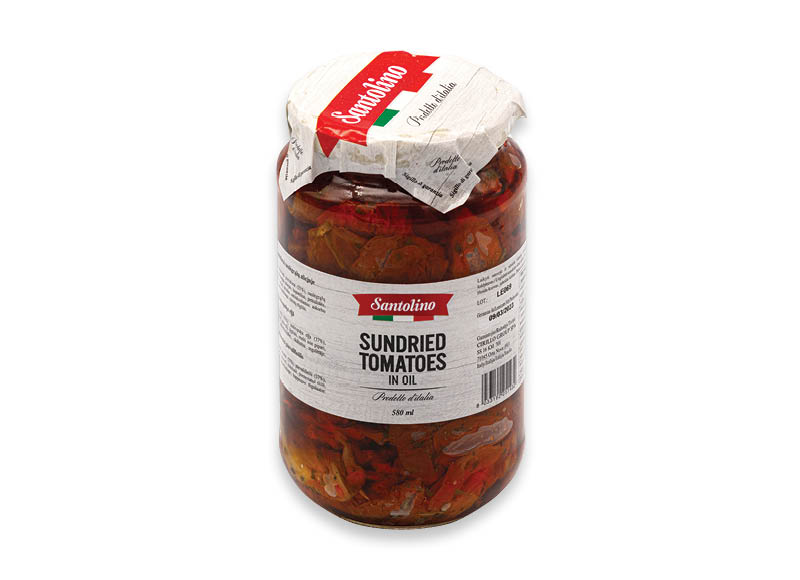 Saulėje džiovinti pomidorai SANTOLINO
,
580 g, 5,16 Eur/kg. Ir IKI EXPRESS Saulėje džiovinti pomidorai SANTOLINO
,
580 g, 5,16 Eur/kg. Ir IKI EXPRESS