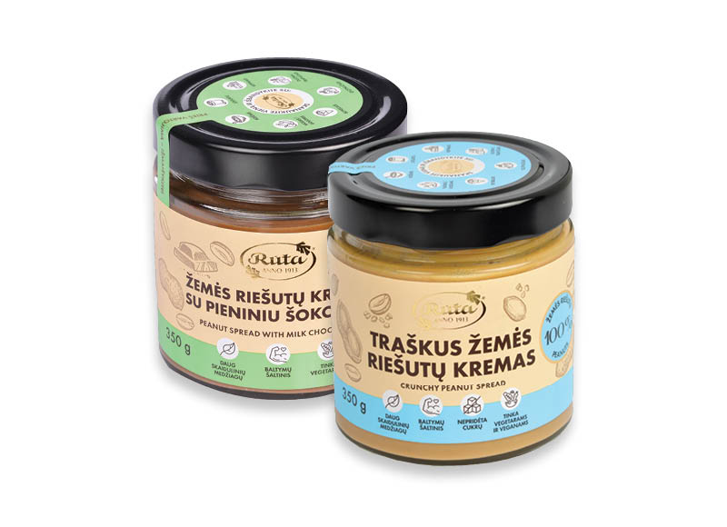 Žemės riešutų kremas RŪTA
			, 
				 350 g, 2 rūšių, 8,54 Eur/kg. A lygio parduotuvėse