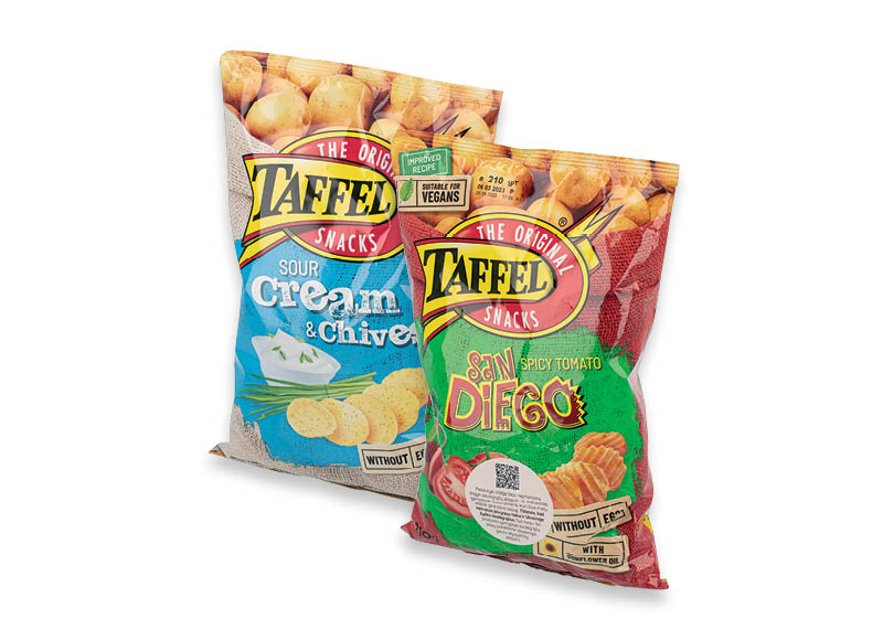 Bulvių traškučiams TAFFEL
			, 
				 180 g, 4 rūšių, 9,94 Eur/kg