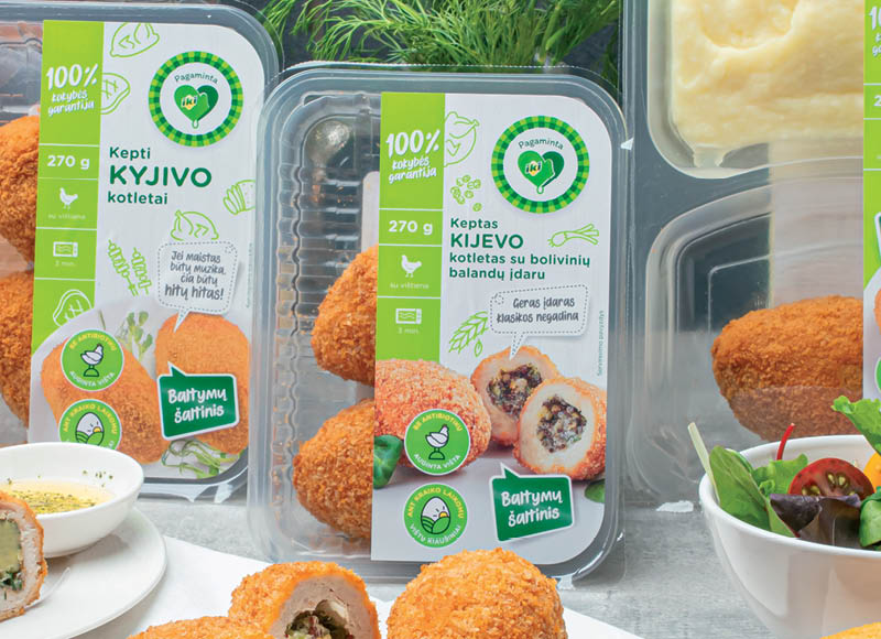 PAGAMINTA IKI KIJEVO kotletai su balandų įdaru
			, 
				 270 g, 13,30 Eur/kg. A lygio parduotuvėse