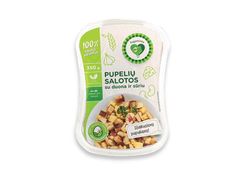 PAGAMINTA IKI pupelių salotos su duona ir sūriu
,
350 g, 6,83 Eur/kg PAGAMINTA IKI pupelių salotos su duona ir sūriu
,
350 g, 6,83 Eur/kg