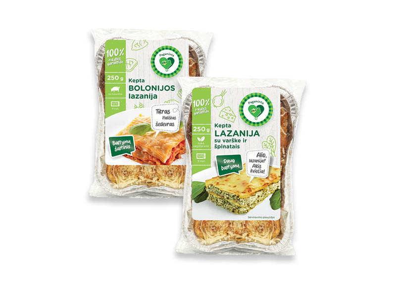 PAGAMINTA IKI kepta lazanija
			, 
				 250 g, 2 rūšių, 11,56 Eur/kg. A lygio parduotuvėse