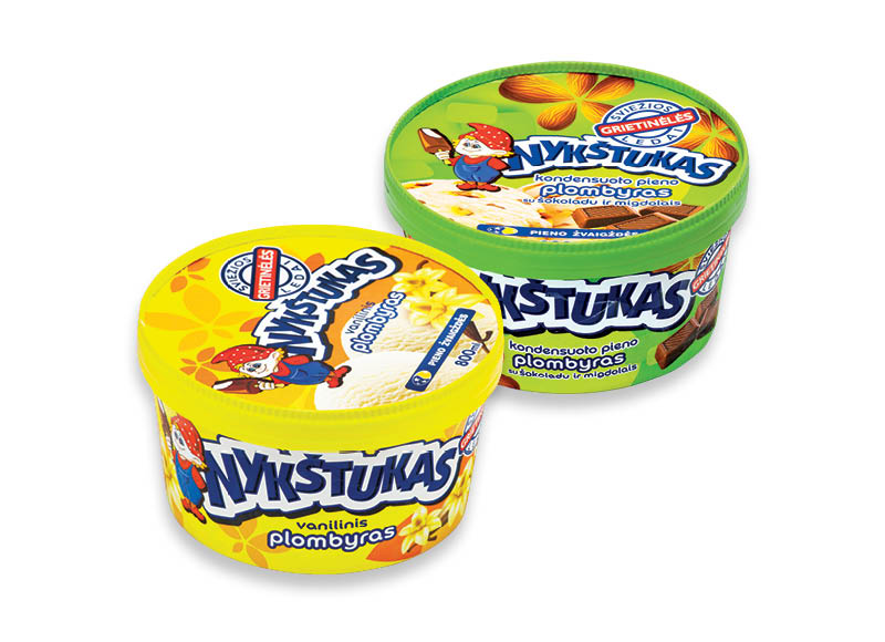 Valgomieji ledai dėžutėse NYKŠTUKAS
			, 
				 800 ml, 3 rūšių, 7,49 Eur/l