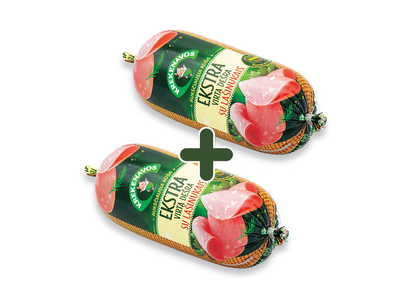 Virta dešra EKSTRA su lašinukais
			, 
				 320 g, a. r., 2,59 Eur/vnt.